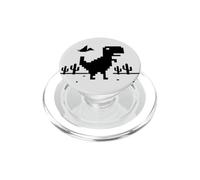 Funny Cute Pixel Offline T-Rex Game, Cool Dino Game, Gaming PopSockets PopGrip per MagSafe