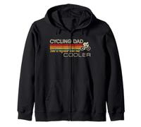 Funny Cyclist Cycling Dad Like A Regular Dad But Cooler Mens Felpa con Cappuccio