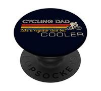 Funny Cyclist Cycling Dad Like A Regular Dad But Cooler Mens PopSockets PopGrip Adesivo