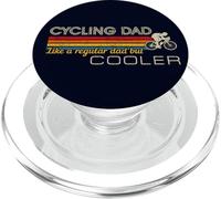 Funny Cyclist Cycling Dad Like A Regular Dad But Cooler Mens PopSockets PopGrip per MagSafe