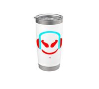 Funny D AngryFace Malva Rosso/Blu Bicchiere termico in acciaio inox doppia parete