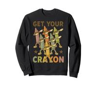 Funny Dabbing Crayons First Day of School Get Your Crayon Felpa