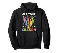 Funny Dabbing Crayons First Day of School Get Your Crayon Felpa con Cappuccio