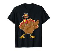 Funny Dabbing Turkey Thanksgiving T-Shirt | Abbigliamento Abbigliamento Maglietta
