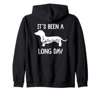 Funny Dachshund Its Been a Long Day Dachshund Mom Doxie Mama Felpa con Cappuccio