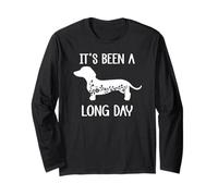 Funny Dachshund Its Been a Long Day Dachshund Mom Doxie Mama Maglia a Manica