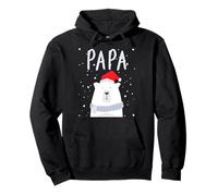 Funny Dad Bear Christmas Saint Hat Coppie Famiglia Felpa con Cappuccio