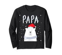 Funny Dad Bear Christmas Saint Hat Coppie Famiglia Maglia a Manica