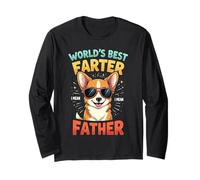 Funny Dad Dog World's Best Farter I Mean Father Fathers Day Maglia a Manica