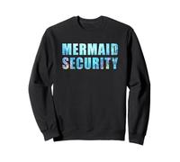 Funny Dad Mermaid Security Underwater Sea Graphic Felpa