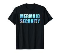 Funny Dad Mermaid Security Underwater Sea Graphic Maglietta