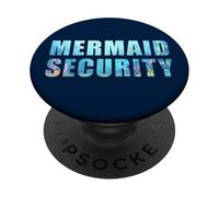 Funny Dad Mermaid Security Underwater Sea Graphic PopSockets PopGrip Adesivo