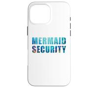 Funny Dad Mermaid Security Underwater Sea Graphic (White) Custodia per iPhone 16 Pro Max