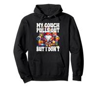 Funny Dad Saying For Men My Couch Pulls Out But I Dont Felpa con Cappuccio