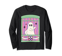 Funny Dancing Ghost Humor Cheeky Butt Joke Paranormal Comedy Maglia a Manica