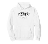 Funny Dart Player I Suck At Darts Felpa con Cappuccio