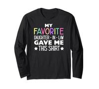 Funny Daughter In Law Birthday Mother Father In Law Maglia a Manica