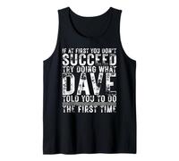 Funny DAVE If At First You Don't Succeed Birthday DAVE Canotta