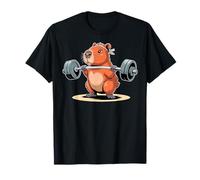 Funny Deadlift Capybara Cute Fitness Capy Gym Lover Maglietta