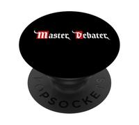 Funny Debate Club Apparel Master Debater PopSockets PopGrip Adesivo