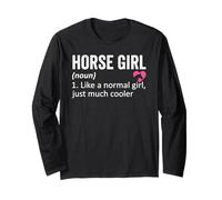 Funny Definition Horse Lover Horse Girl Maglia a Manica