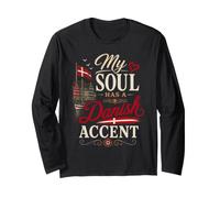Funny Denmark Humor Dane Joke My Soul Danish Accent Maglia a Manica