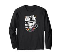 Funny Design Barista Coffee Lover Espresso Caffeine Maglia a Manica