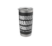 Funny Design in Spanish - Borracha Motivational Bicchiere termico in acciaio inox doppia parete