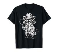 Funny Detective Raccoon Maglietta