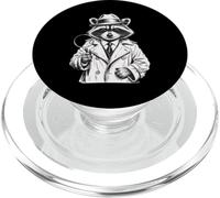 Funny Detective Raccoon PopSockets PopGrip per MagSafe