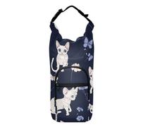 Funny Devon Rex Cats Navy Blue Bottle Carrier Bag Zaino con coulisse con portabottiglie d'acqua Borsa portabottiglie, adatto per bottiglie da 567 g, 680,4 g, 907,2 g, 1,134 g