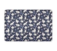 Funny Devon Rex Cats Navy Blue Extra Large Resuable Potty Training Pee Pad morbido assorbente fasciatoio fasciatoio portatile da viaggio materasso per neonati, 132,1 cm di lunghezza x 86,4 cm di