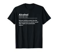 Funny Dictionary Definition Alcohol Maglietta