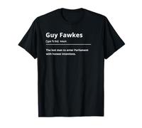 Funny Dictionary Definition Guy Fawkes Maglietta