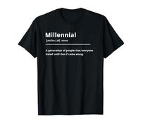 Funny Dictionary Definition Millennial Maglietta