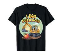 Funny Digger I Dig Preschool First Day Boys Outfit Maglietta