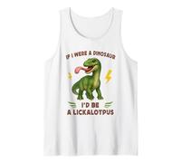 Funny Dinosaur Adult Joke Meme Hilarious Licking Pussy Pun Canotta