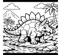 Funny Dinosaur Coloring Book for Kids Ages 3-6