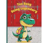Funny Dinosaur Composition Notebook for Kids - 7.5x9.25 Wide Ruled Writing Journal for Boys and Girls | Cute Back to School Gift | T-Rex School Notebook