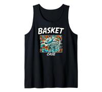 Funny Disc Golf Basket Case Retro Pop Art Canotta