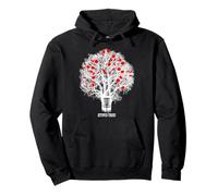 Funny Disc Golf Stupid Tree Distressed Frisbee Golf Bianco Felpa con Cappuccio