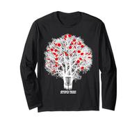 Funny Disc Golf Stupid Tree Distressed Frisbee Golf Bianco Maglia a Manica