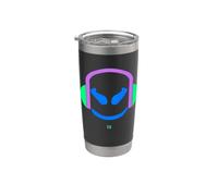 Funny DJ AngryFace Malva Viola-Blu Bicchiere termico in acciaio inox doppia parete