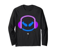 Funny DJ Malva SmilingFace Blu Maglia a Manica