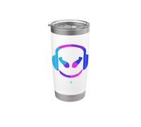Funny DJ SmilingFace Multicolore Blu|Viola|Rosa Bicchiere termico in acciaio inox doppia parete