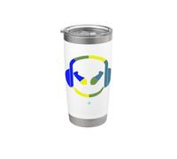 Funny DJ SmilingFace Multicolore Verde Oliva|Blu Navy| Bicchiere termico in acciaio inox doppia parete