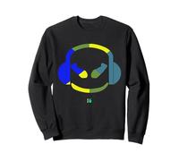 Funny DJ SmilingFace Multicolore Verde Oliva|Blu Navy| Felpa