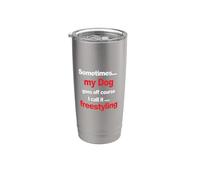 Funny Dog Agility - quando il mio cane va fuori corso, freestyling Bicchiere termico in acciaio inox doppia parete