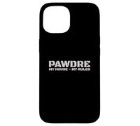 Funny Dog Dad, My House My Rules. Dog Father, New Puppy Dad Custodia per iPhone 15