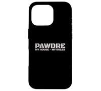 Funny Dog Dad, My House My Rules. Dog Father, New Puppy Dad Custodia per iPhone 16 Pro